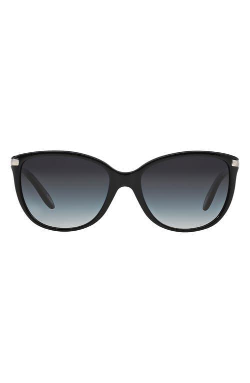 Women's Ralph by Ralph Lauren 56mm RA5160 Gradient Cat Eye Sunglasses, Black Product Image