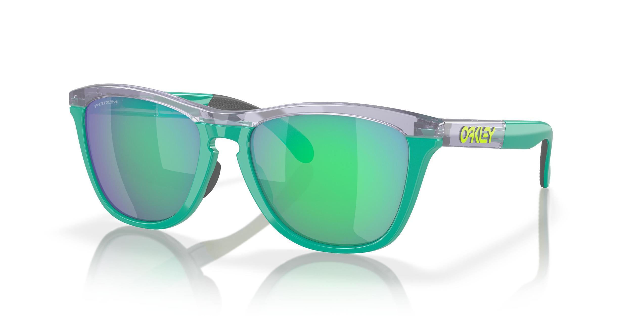 Oakley Mens OO9284 Frogskins Range 55mm Round Sunglasses - Matte Black/Prizm Grey Product Image