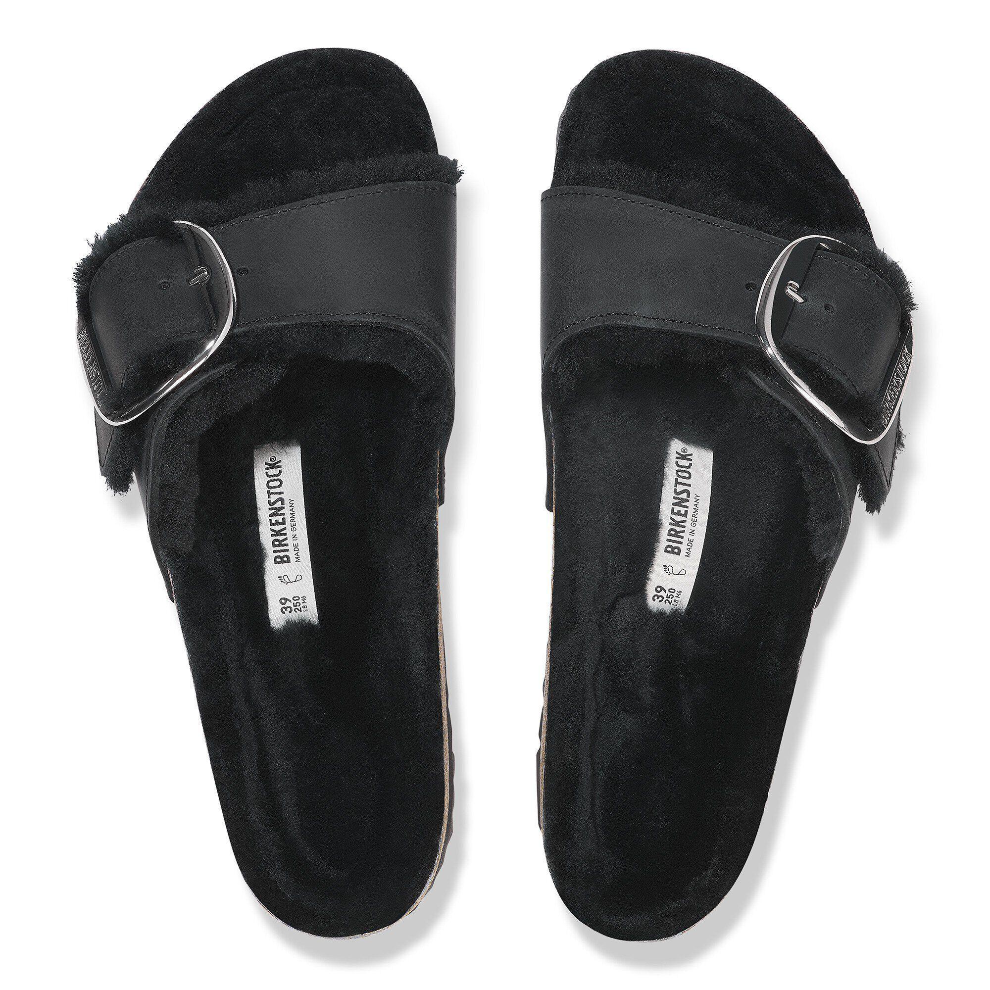 Madrid Big Buckle Shearling Natural Leather Oiled Product Image