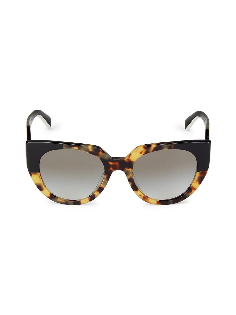 Prada Womens PR 14WS 52mm Tortoise Cat Eye Sunglasses Product Image