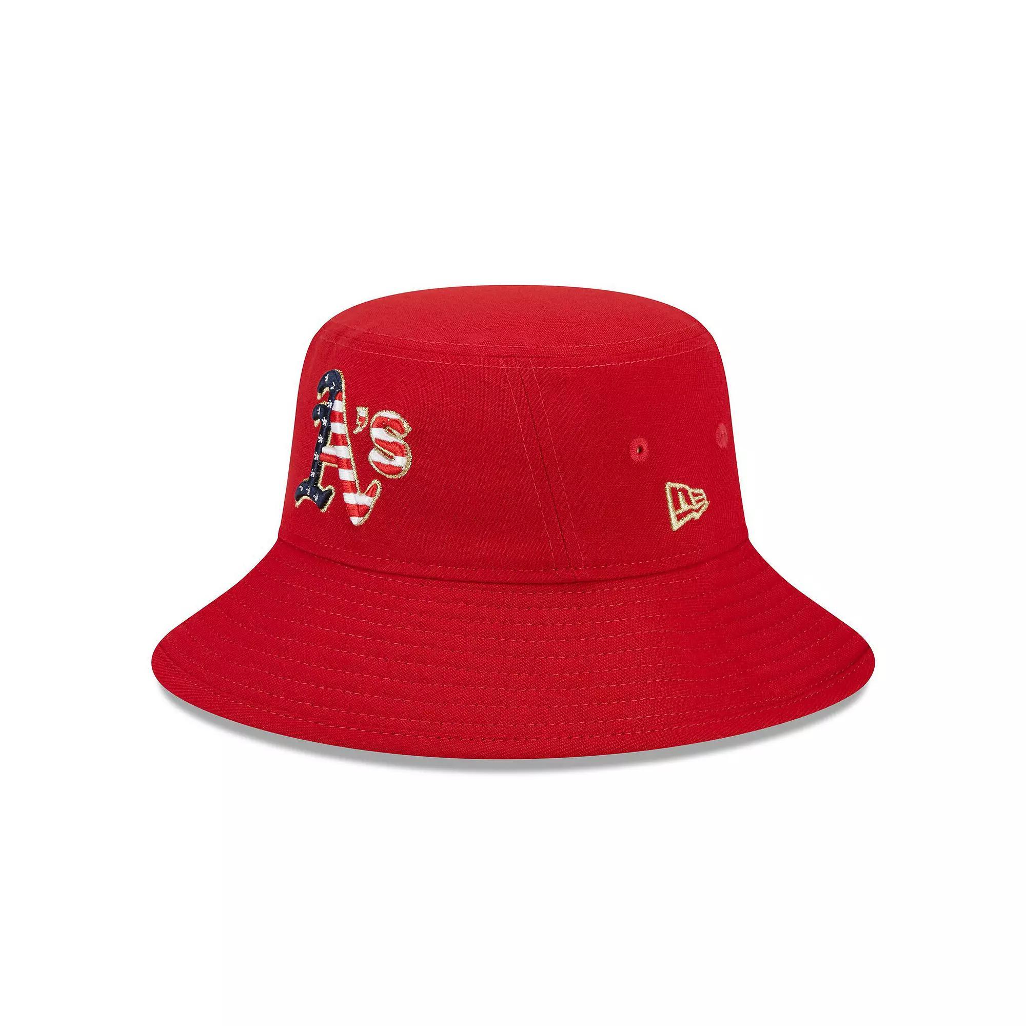 Mens New Era Oakland Athletics 2023 Fourth of July Bucket Hat Product Image