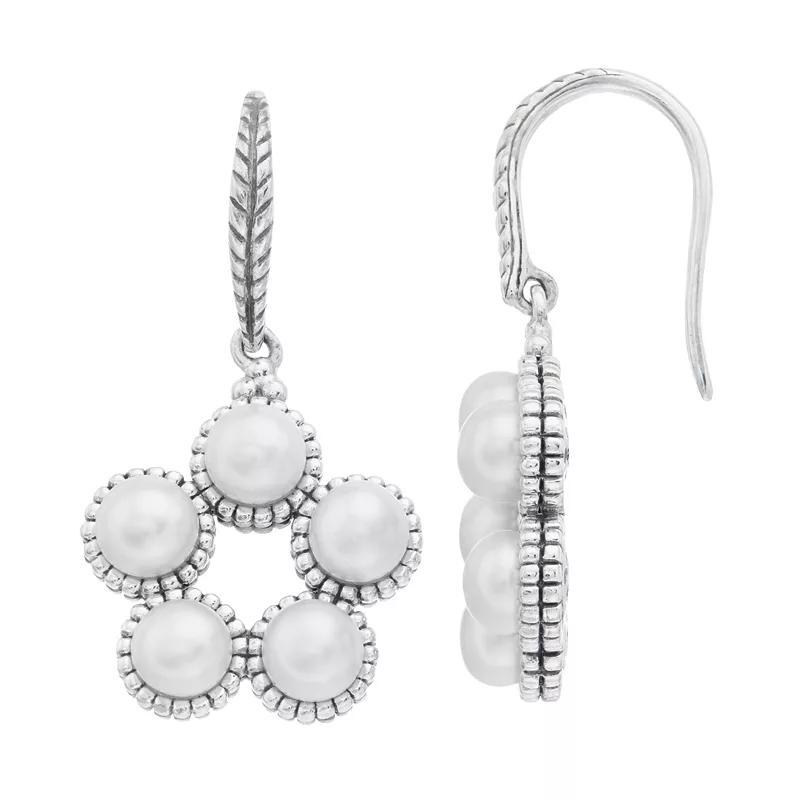 SIRI USA by TJM Sterling Silver Freshwater Cultured Pearl Earwire Earrings, Women's, Freshwater White Product Image