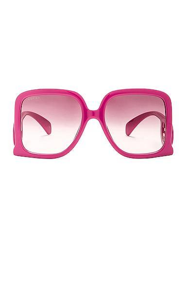 Womens 58MM Rectangular Sunglasses Product Image