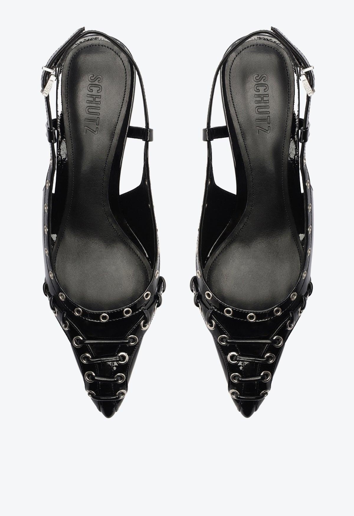 Ruth Mid Patent Leather Pump Product Image