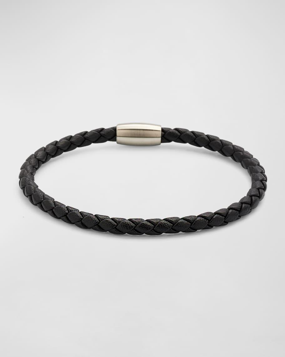 Link Up Braided Leather Cord Bracelet Product Image