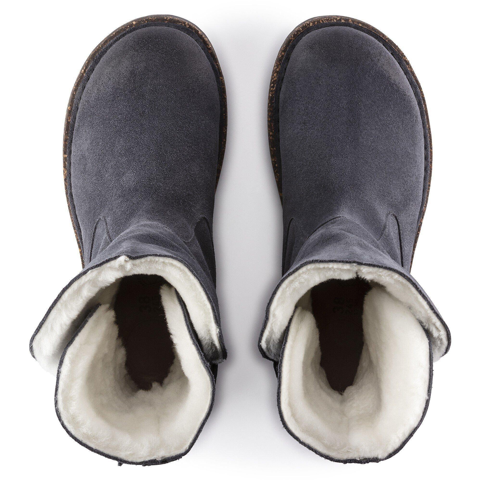 Uppsala Shearling Suede Leather Black Product Image