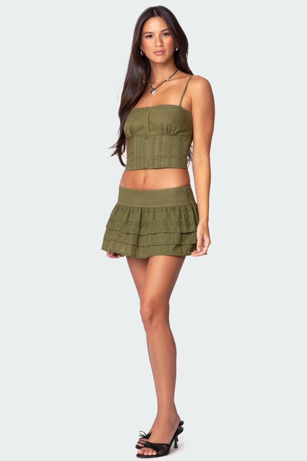 Fluer Linen Look Tank Top Product Image