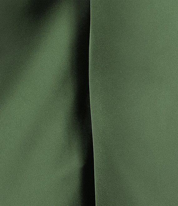Gianni Bini Dionne Satin Long Sleeve Open Back Mini Dress Product Image