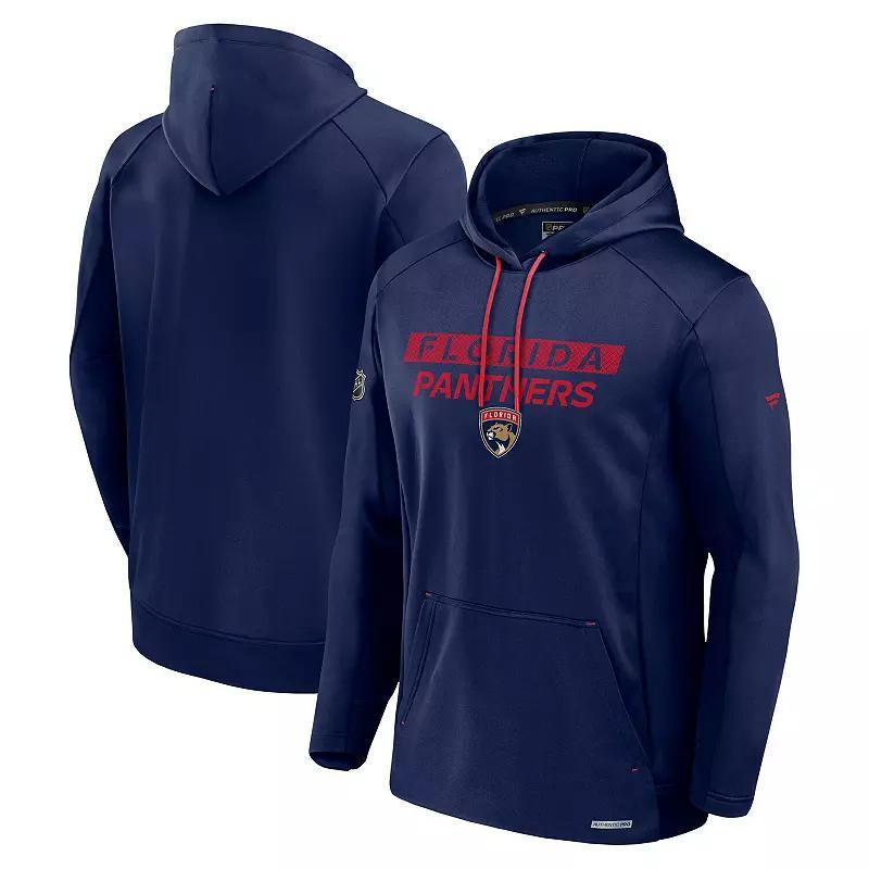 Men's Fanatics Blue New York Rangers Big & Tall Authentic Pro Pullover Hoodie, Size: XLT, Ran Blue Product Image
