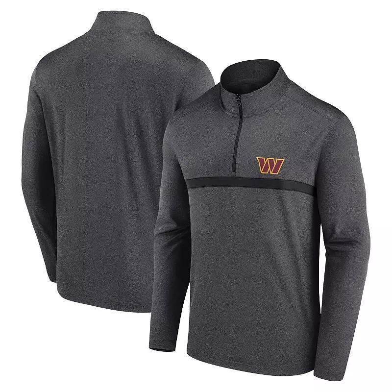 Men's Fanatics  Black New Orleans Saints Head-to-Head Quarter-Zip Top, Size: 3XL, Charco Product Image
