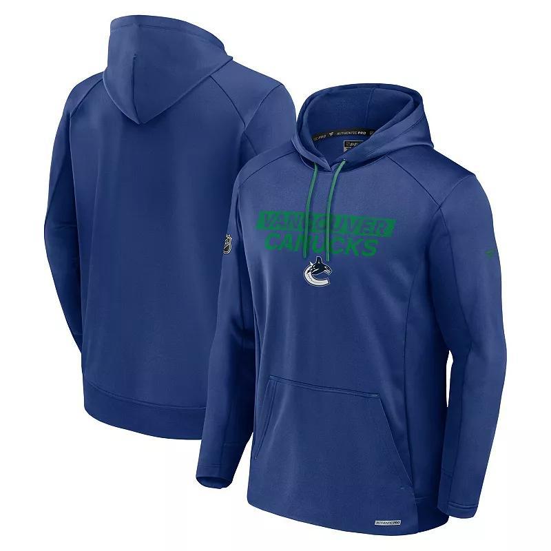 Men's Fanatics  Navy Montreal Canadiens Authentic Pro Rink Fleece Pullover Hoodie, Size: 3XL, Cnd Blue Product Image