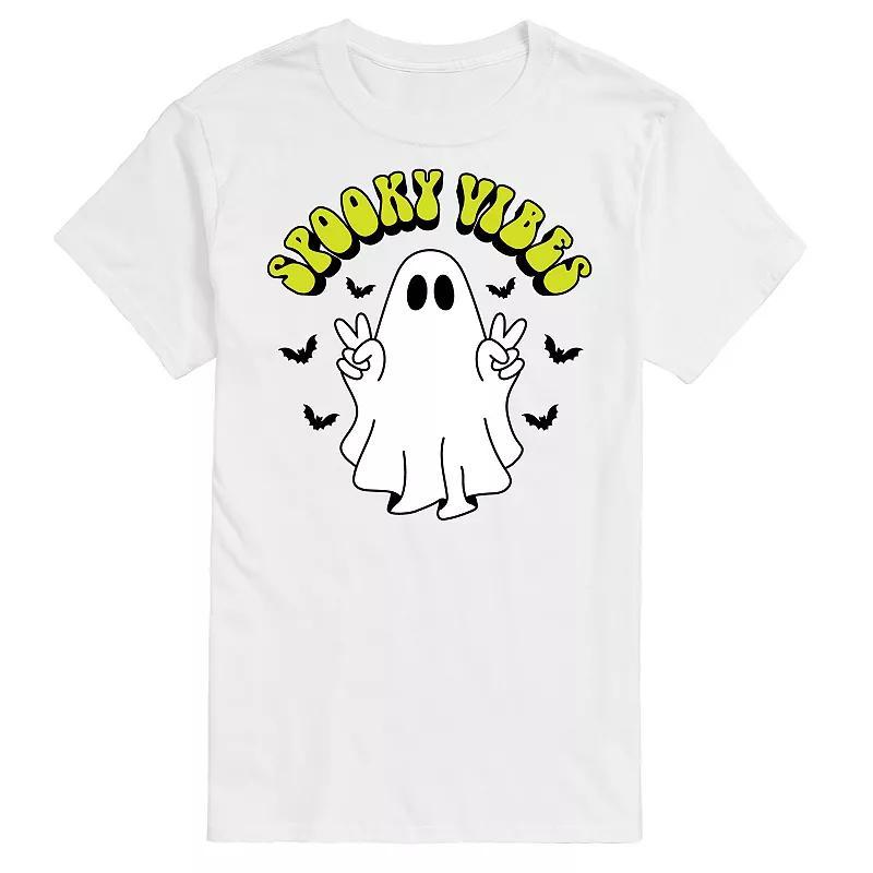 Big & Tall Spooky Vibes Ghost Graphic Tee, Mens Product Image