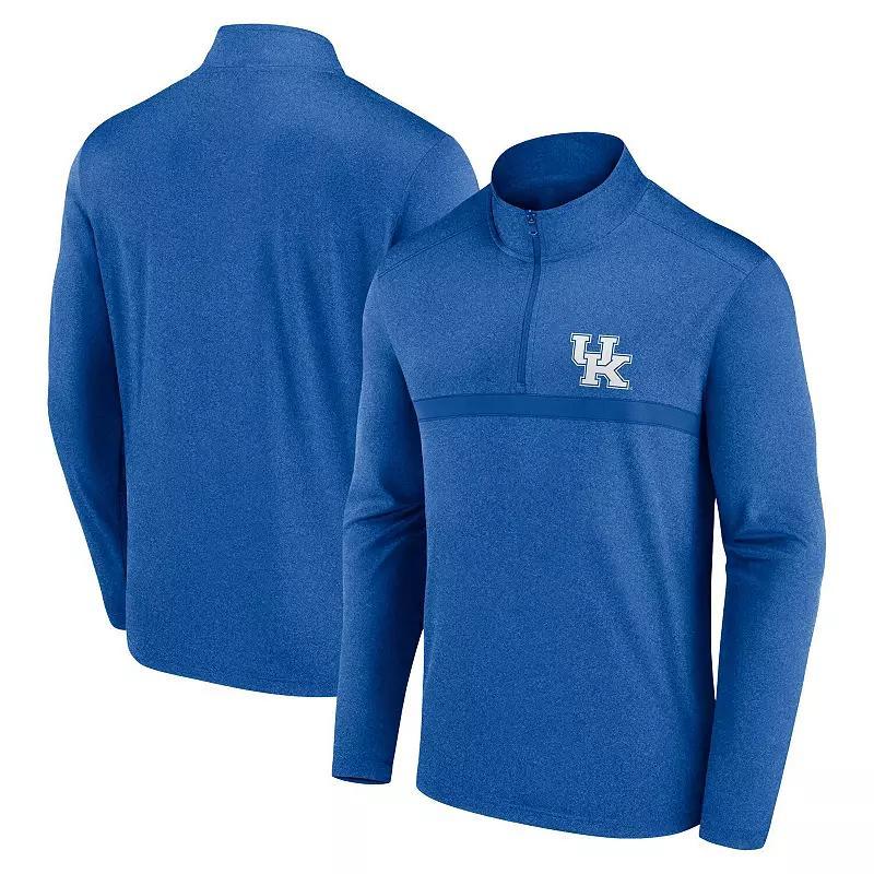 Men's Heather Royal Kentucky Wildcats Head to Head Quarter-Zip Top, Size: 2XL, Blue Product Image