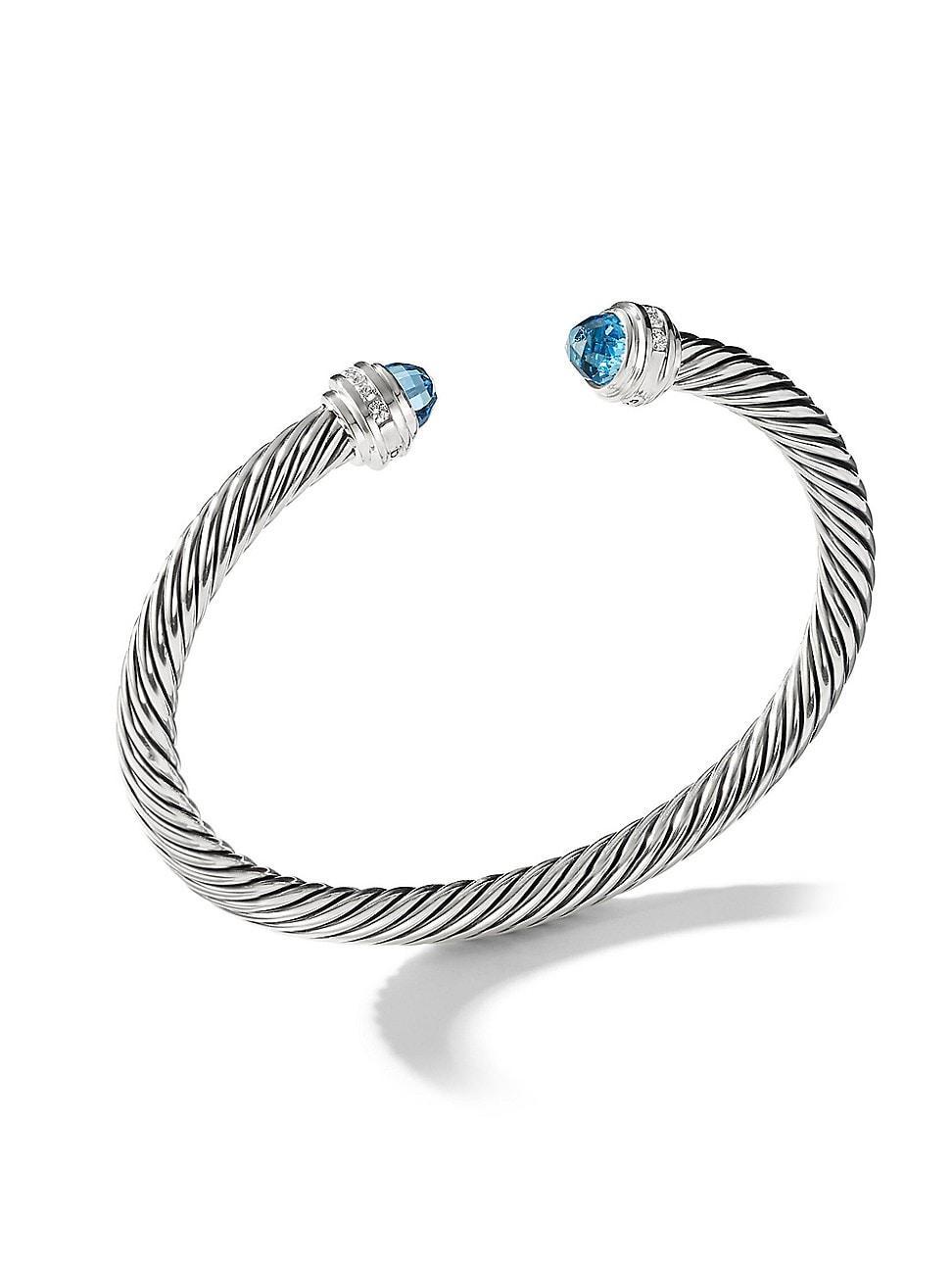 David Yurman Cable Classics Bracelet with Black Onyx & Diamonds Product Image