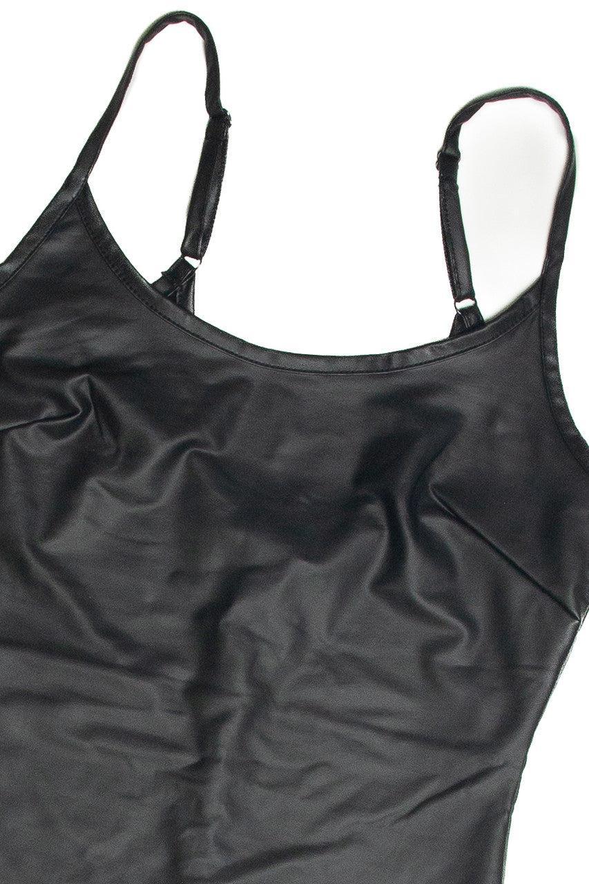 Pleather Cami Mini Dress Product Image