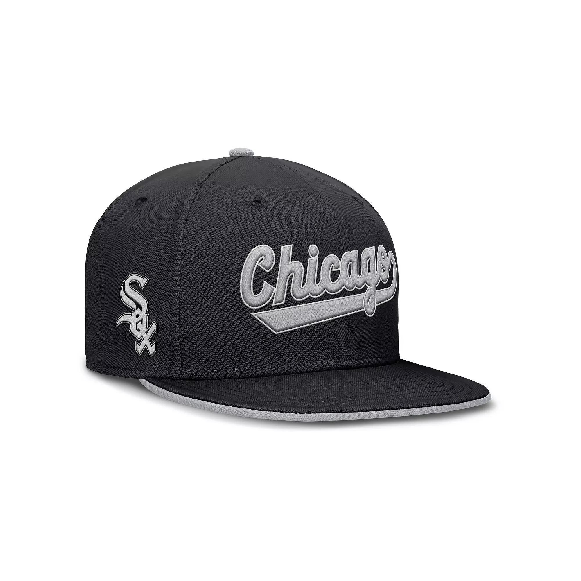 Men's Nike Black Chicago White Sox True Performance Fitted Hat, Size: 7 1/8 Product Image