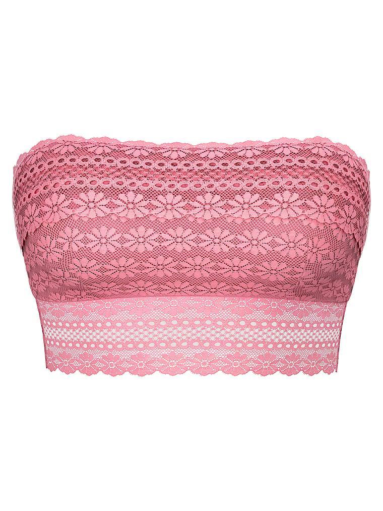 Daisy Lace Lightly Lined Bandeau Bra Top Product Image