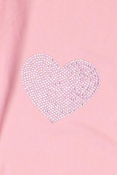 Crystal Hearts Mesh Long Sleeve Top Product Image