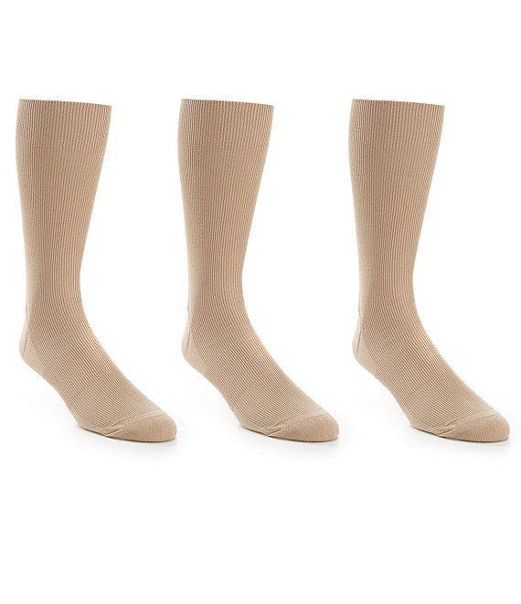 Gold Label Roundtree & Yorke Striped Crew Socks 3-Pack Product Image