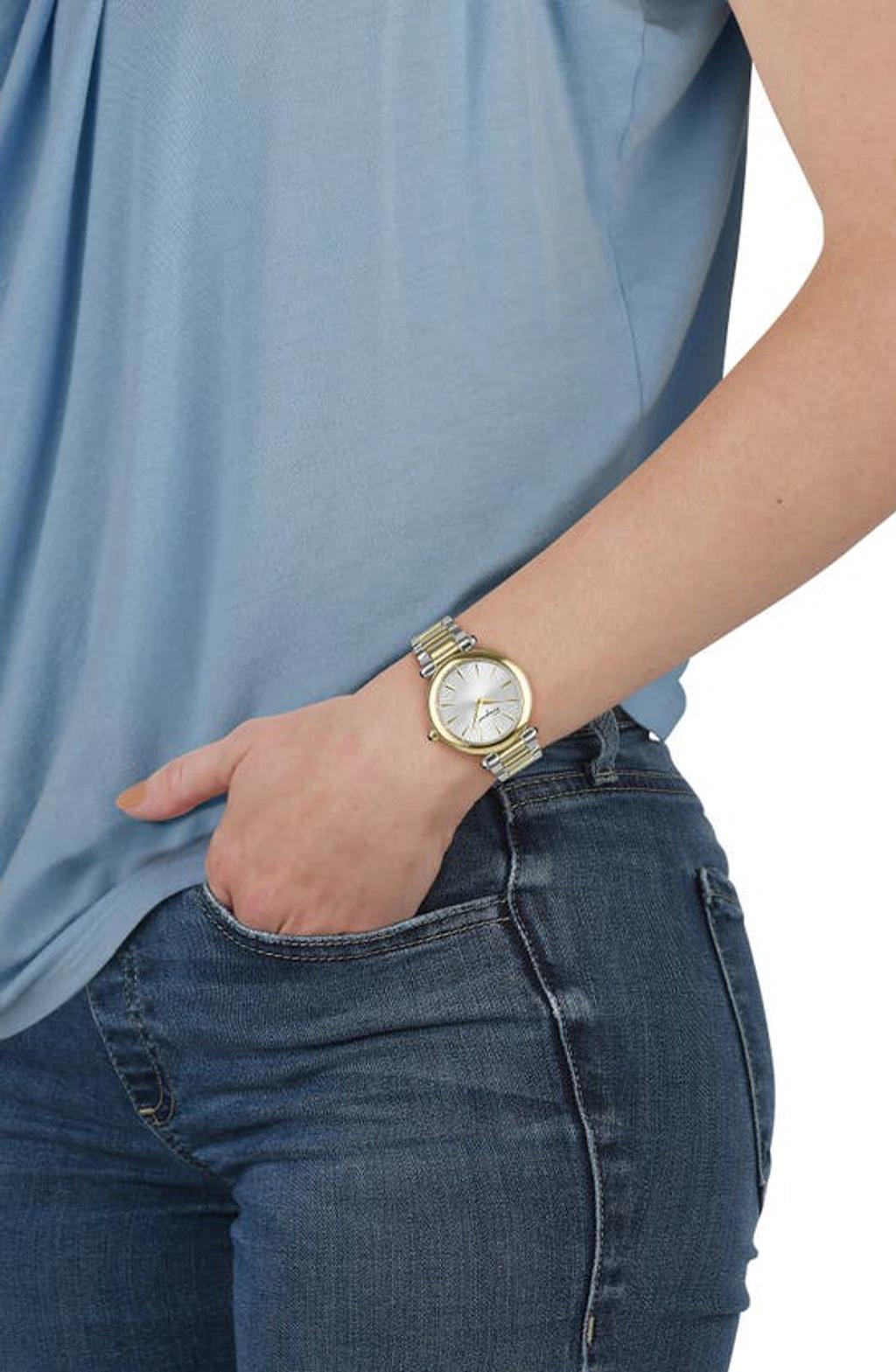 FERRAGAMO Idillio Two-tone Bracelet Watch, 36mm In Two Tone Gold/silver Product Image