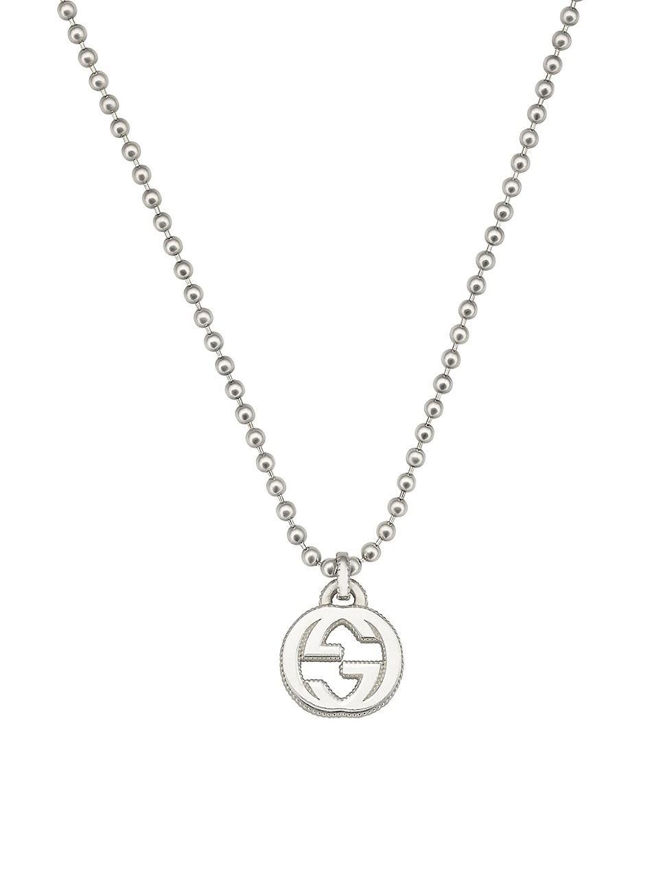 Mens Interlocking GG Pendant Necklace Product Image