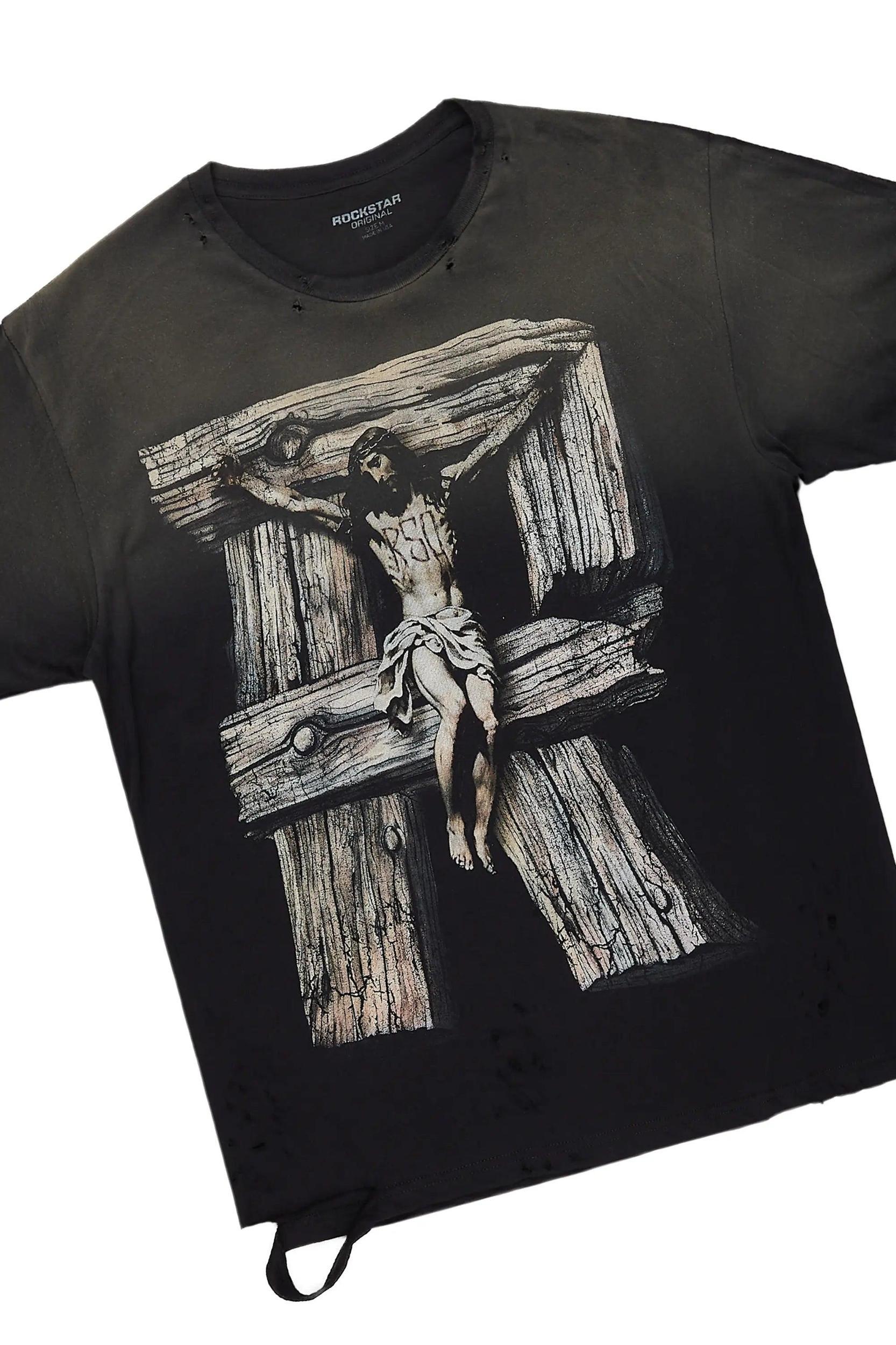 Panos Black T-Shirt/Slim Fit Jean Bundle Male Product Image
