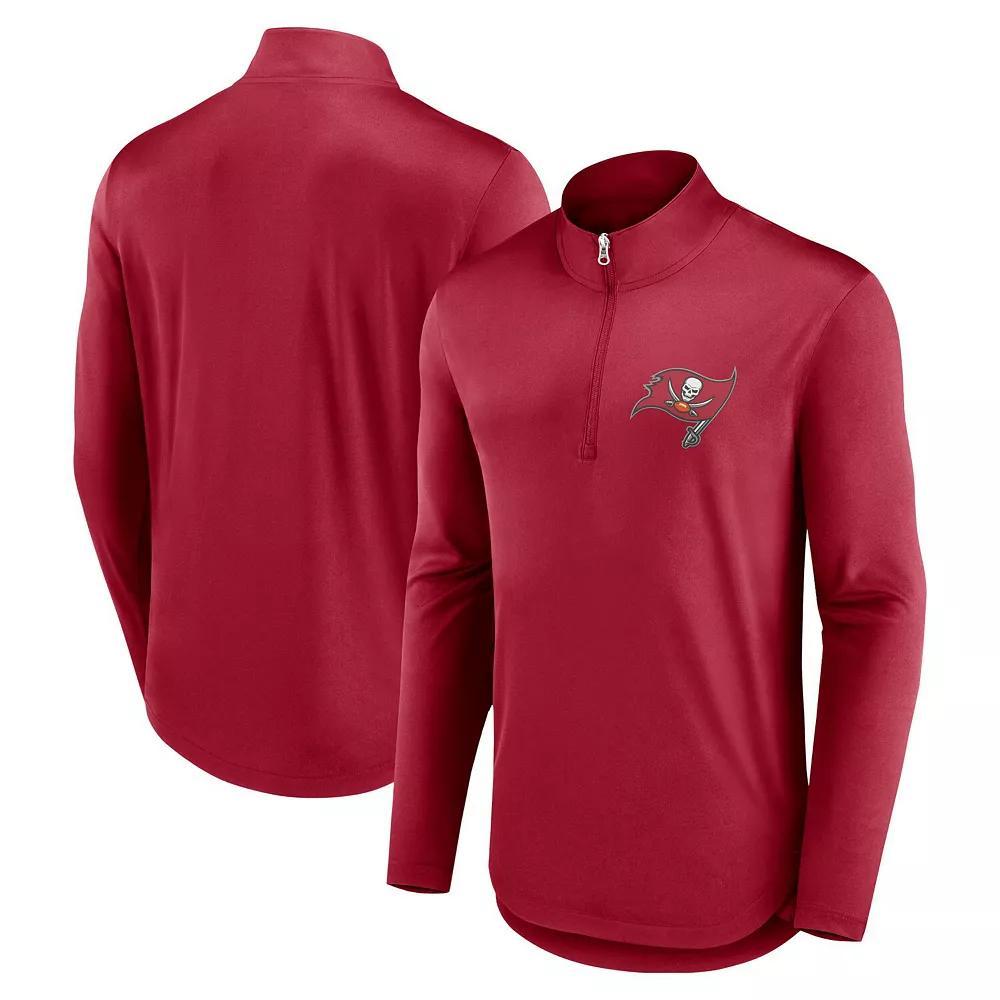 Men's Fanatics Branded Green Oakland Athletics Quarterback Quarter-Zip Top, Size: Medium Product Image