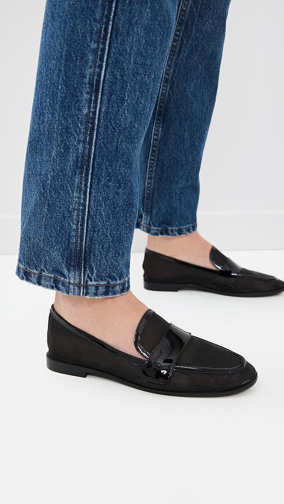Black Suede Studio Sola Flats | Shopbop Product Image