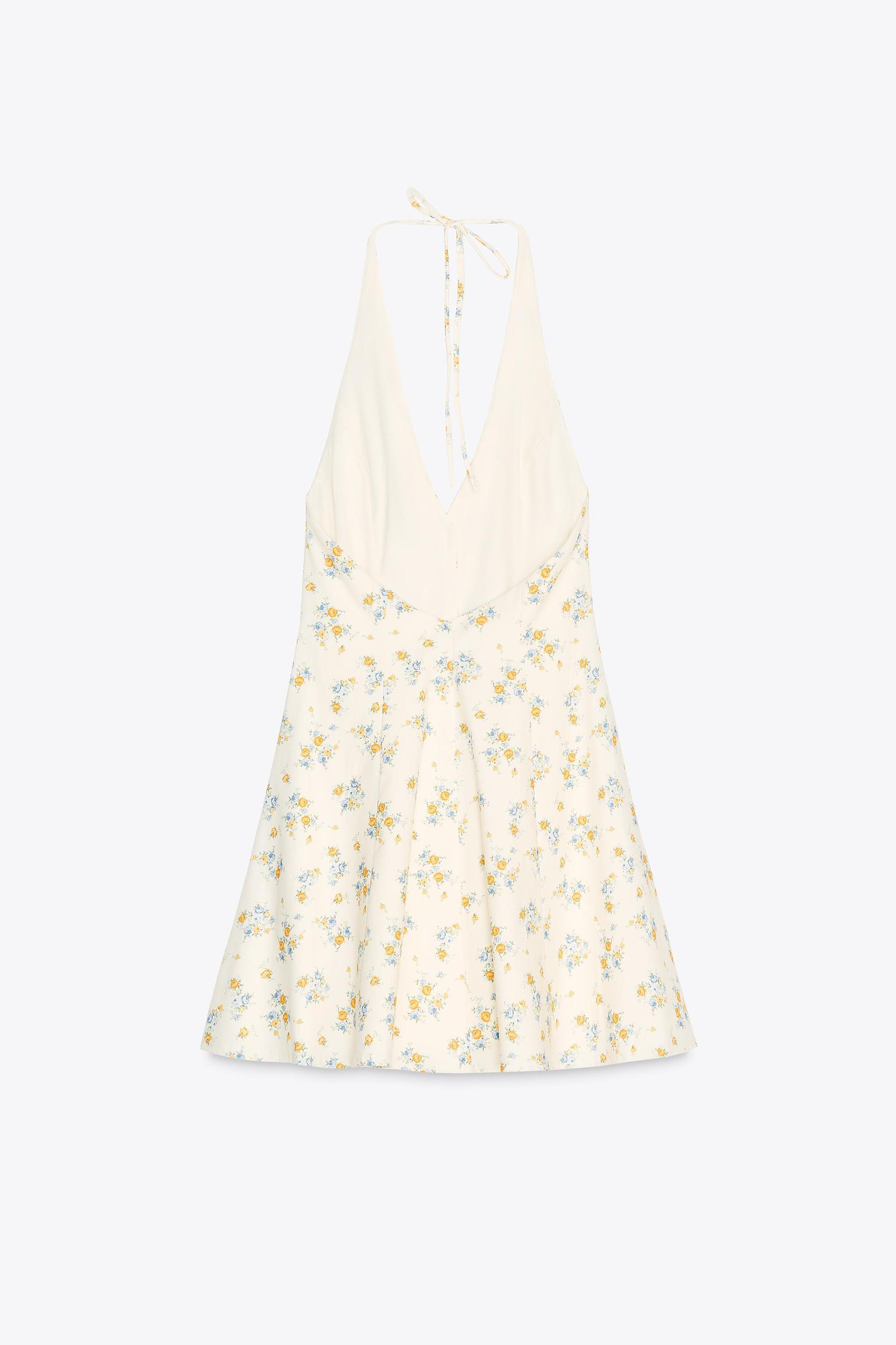 FLORAL PRINT POPLIN DRESS Product Image