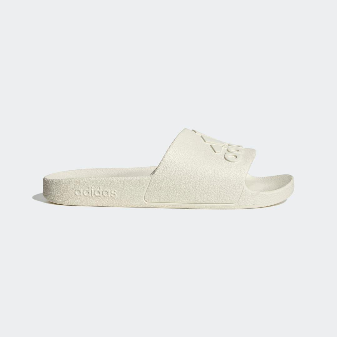 adidas Adilette Men's Aqua Slide Sandals, Size: 9, Off White White Product Image