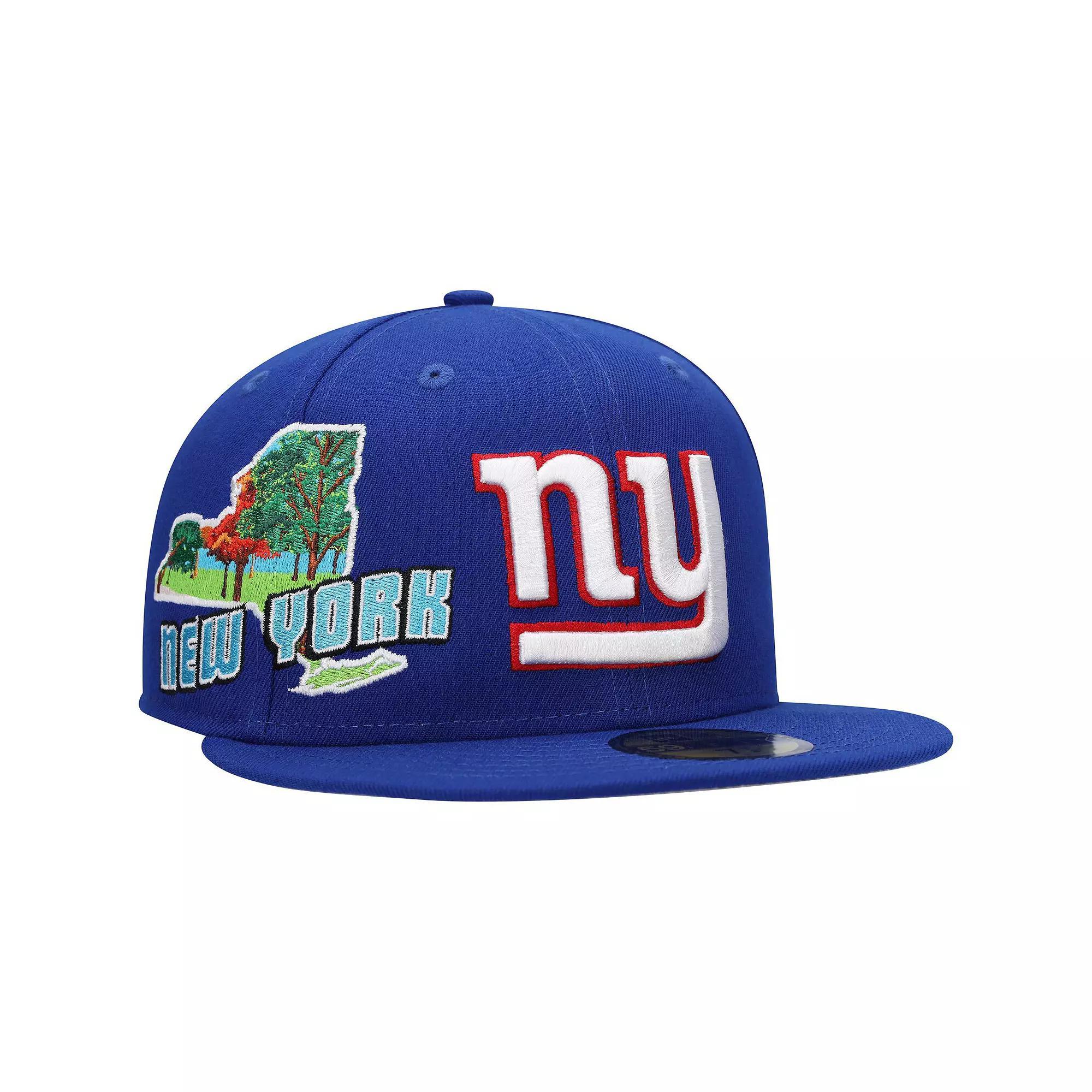 Men's New Era Royal New York Giants Stateview 59FIFTY Fitted Hat, Size: 7 1/2, Blue Product Image