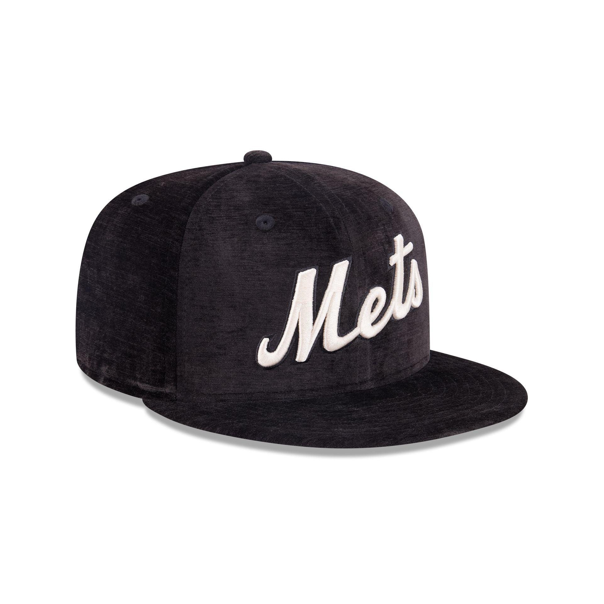 New York Mets Black Velvet 59FIFTY Fitted Hat Male Product Image