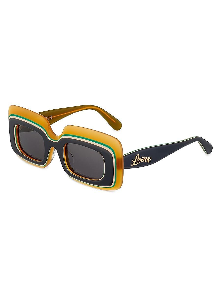 Mens LOEWE x Paulas Ibiza 47MM Rectangular Sunglasses Product Image