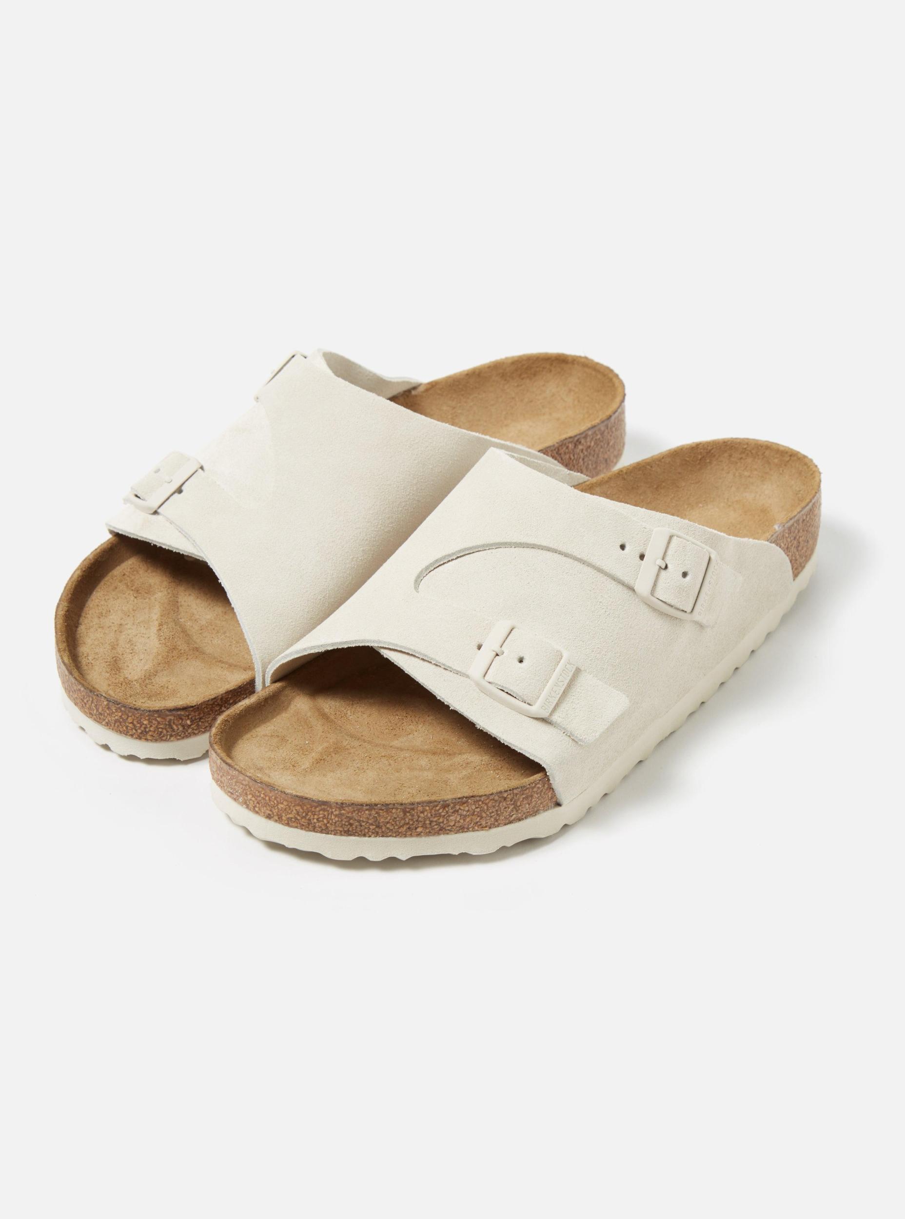 Birkenstock Zürich in Antique White Suede Product Image