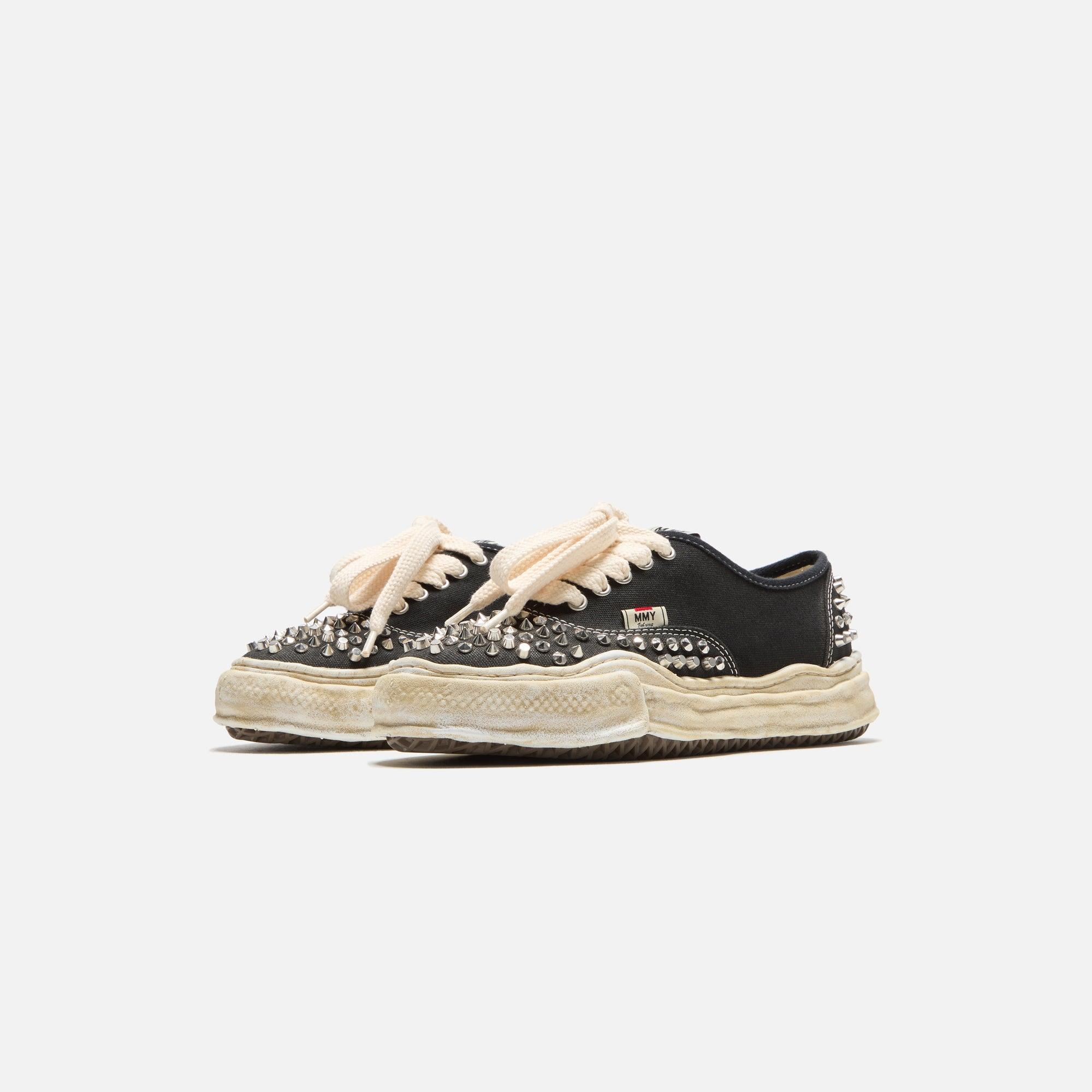 Mihara Yasuhiro Baker Original Sole Studded Canvas Low-Top Sneaker - Black Male Product Image
