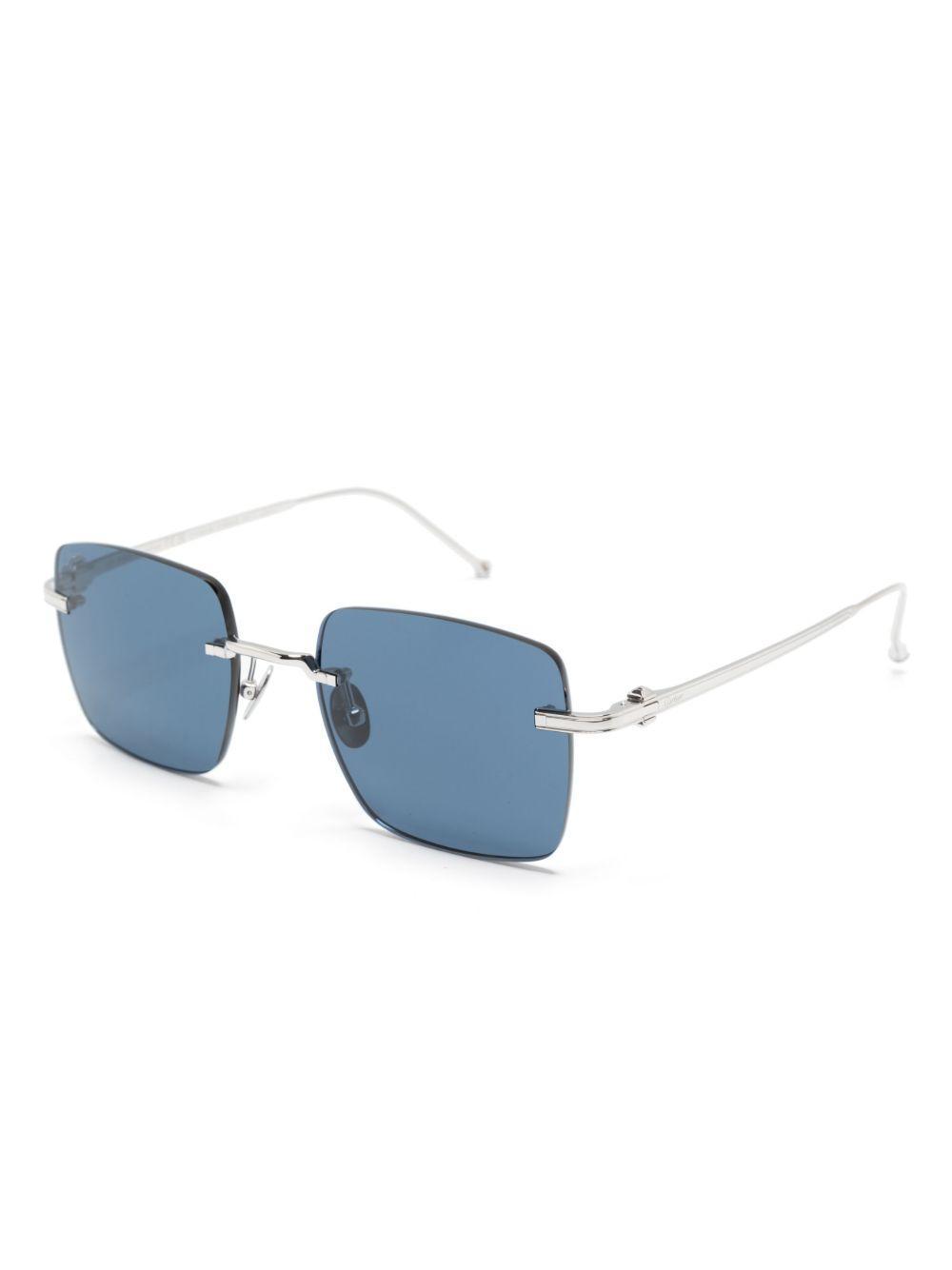 Signature C de Cartier Precious rectangular sunglasses Product Image