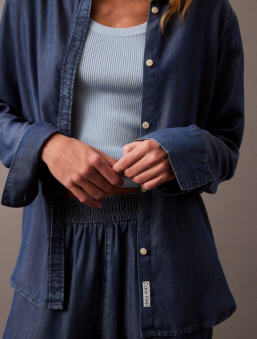 Lyocell Button-Down Shirt Product Image
