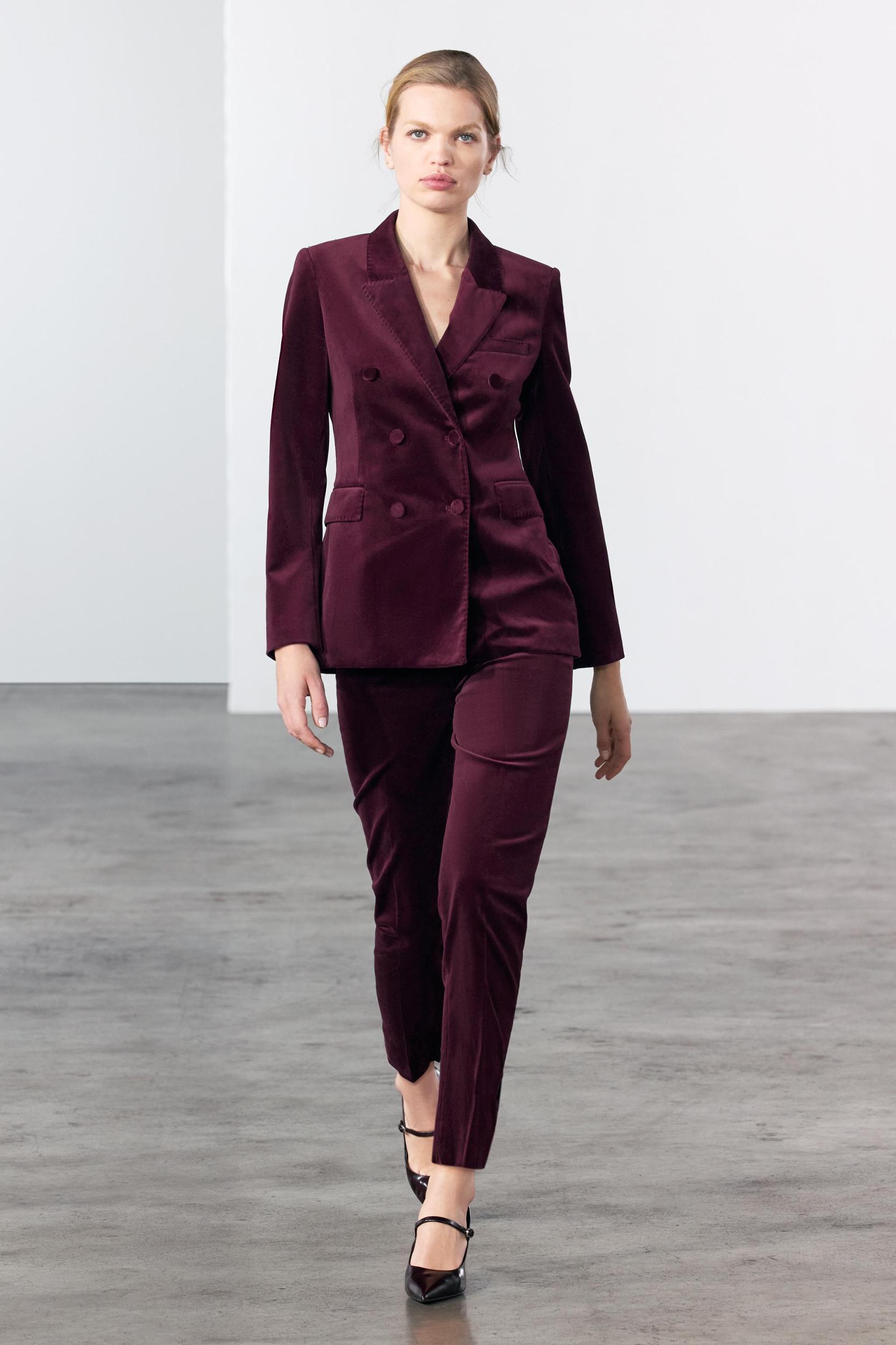 VELVET PANTS ZW COLLECTION Product Image