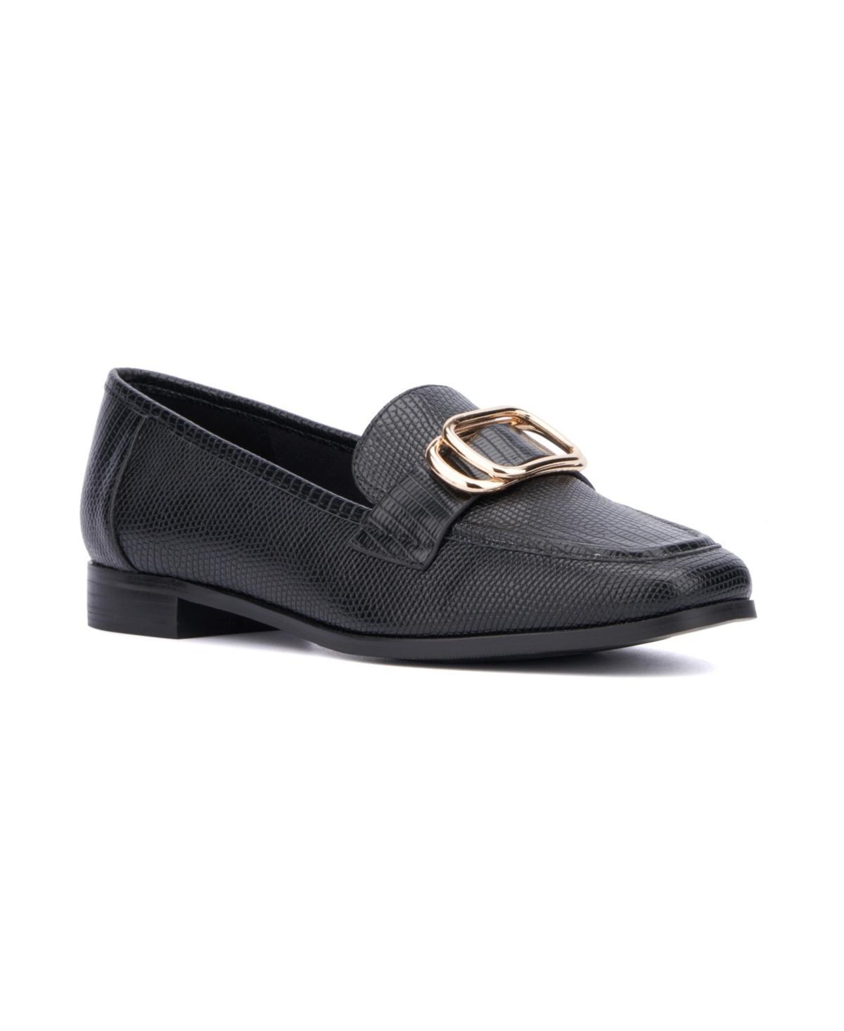 New York & Company Ramira Women's Loafers, Size: 8, Black White Product Image