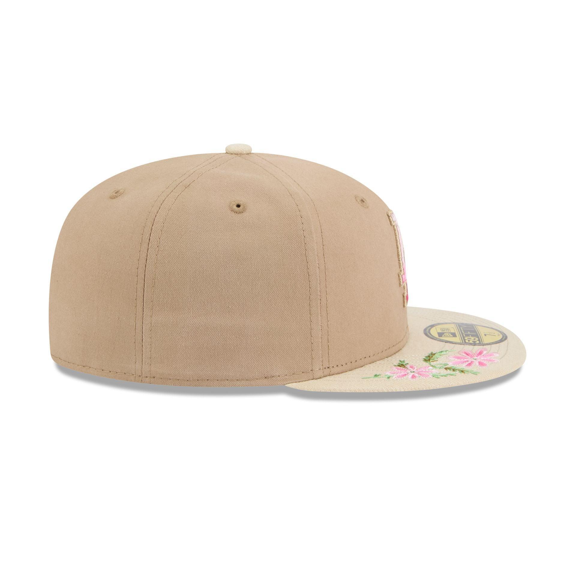 Los Angeles Dodgers Hand Stitched Floral 59FIFTY Fitted Hat Male Product Image