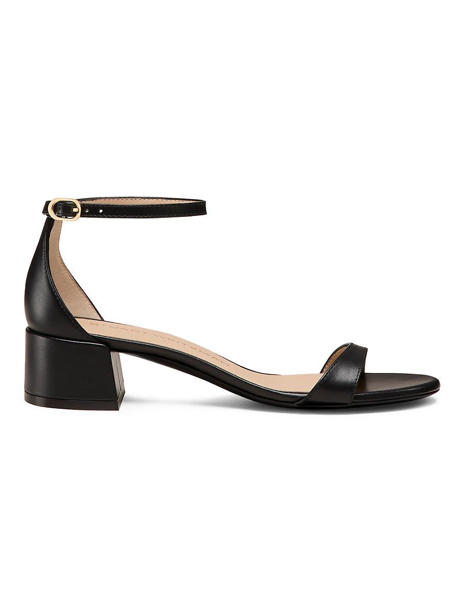 Womens Nudist Leather 35MM Block Sandals Product Image