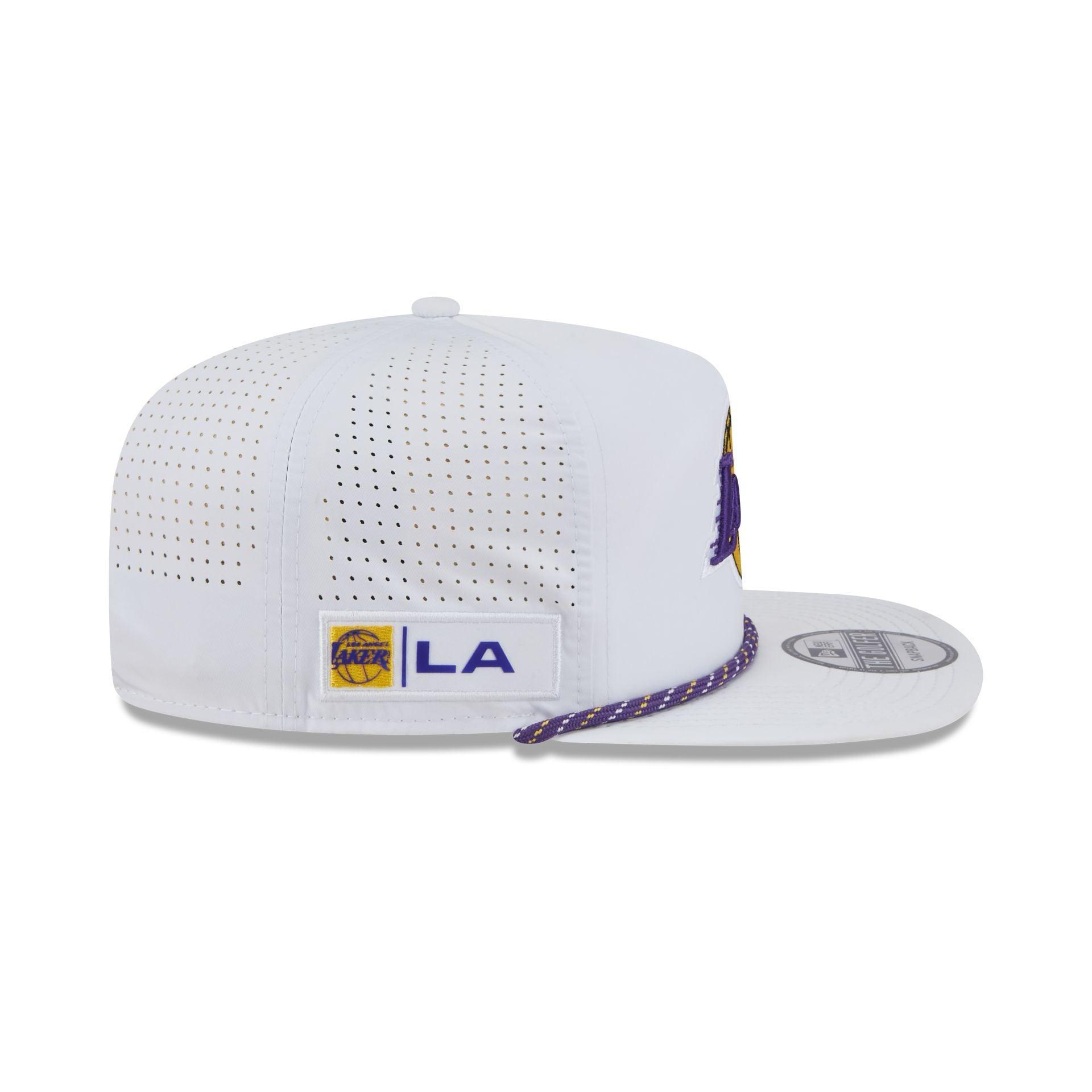 Los Angeles Lakers Optic White Performance Rope Golfer Hat Male Product Image