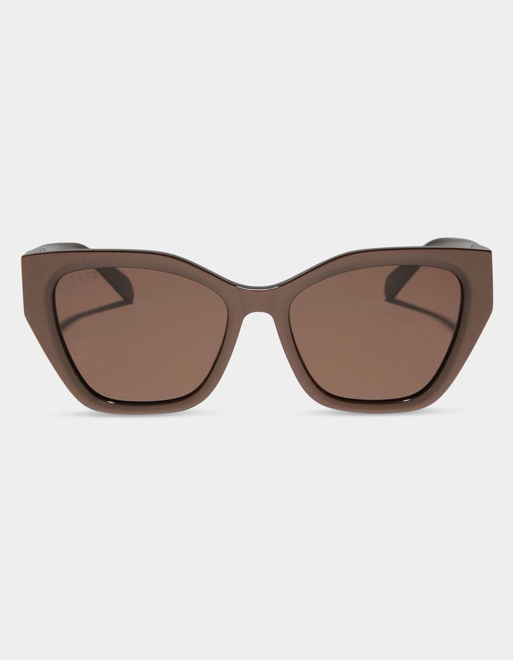 DIFF EYEWEAR Evie Sunglasses - BROWN Product Image