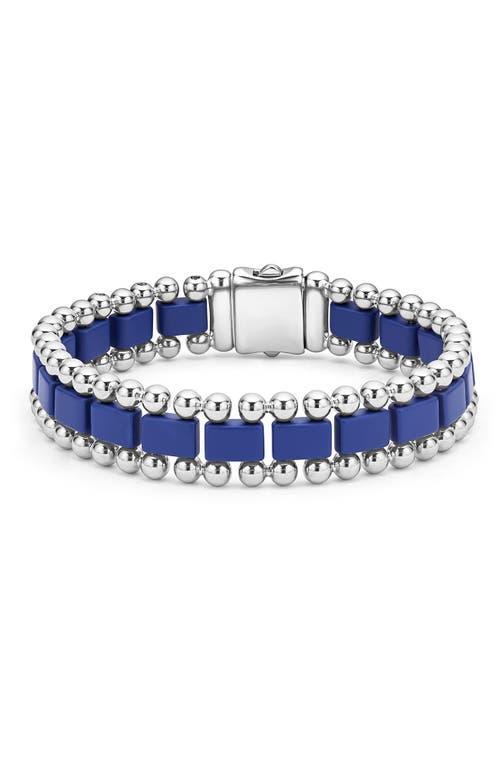 LAGOS Men's Anthem Ceramic Link Bracelet in Ultramarine at Nordstrom, Size 8 Product Image
