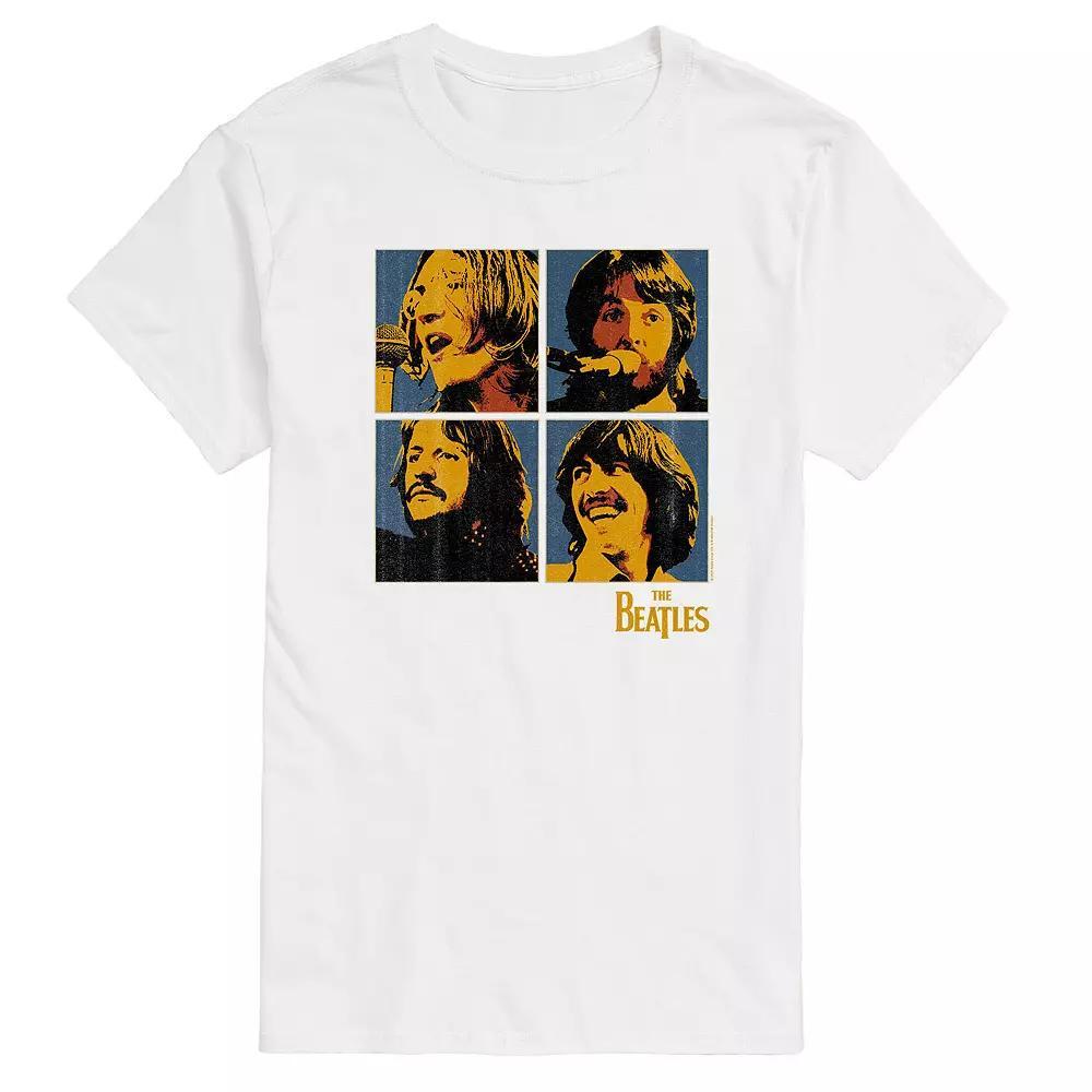 Big & Tall The Beatles Group Blocks Tee, Mens Product Image