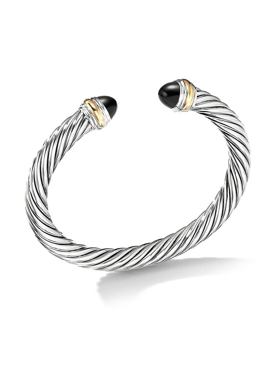 David Yurman Cable Classics Bracelet with Prasiolite and 14K Yellow Gold Product Image