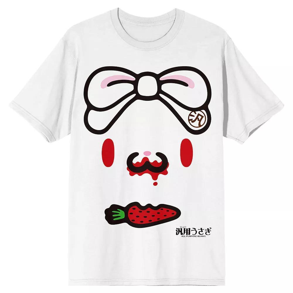 Men's All Purpose Bunny Graphic Tee, Size: XXL, White Product Image