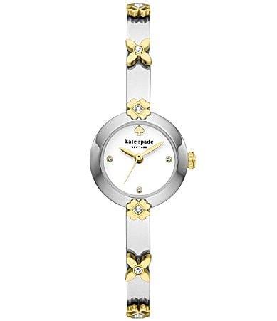 kate spade new york Womens Monroe Quartz Three Hand Two-Tone Stainless Steel Bangle Bracelet Watch Product Image