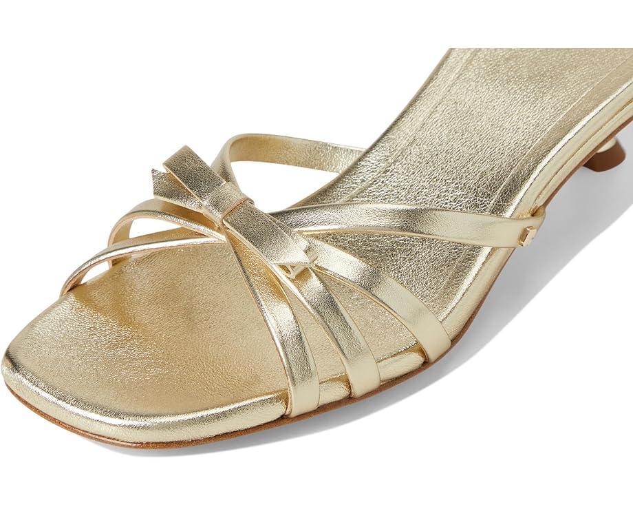 Carolina Pebbled Leather Kitten Heel Sandals Product Image
