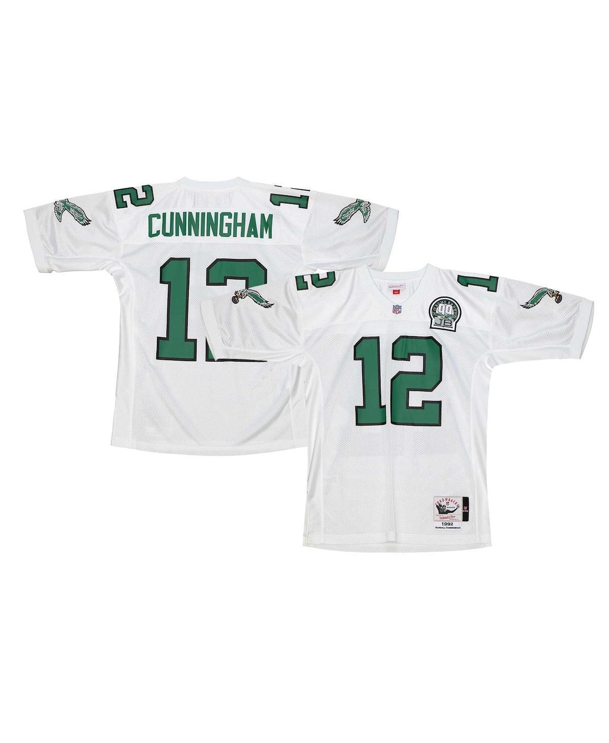 Men's Mitchell & Ness Randall Cunningham White Philadelphia Eagles 1992 Authentic Jersey, Size: 60 Product Image